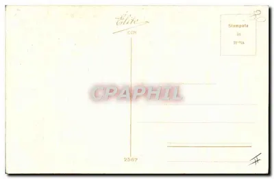 Mulher e homem em um barco — cena de mercado fluvial — editor Elite, n° 2567 — Verso