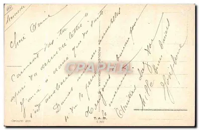 एक औरत एक टोपी और कोट में — ल.रोसा के चित्रण — एडिटर टी.ए.एम. नंबर 7615 — पीछे