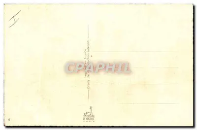 Bukiet czerwonych róż — z zielonym naczyniem — rysunek Madeleine Renaud — Rewers