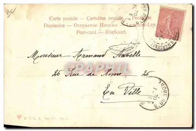 Parigi, 2-1-1903 — coppia in abito dell'epoca — D.T.C.L. Ser. 117, No. 1 — Verso