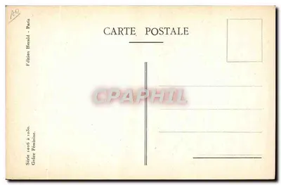 Giovane donna con cappello nero — serie Grâce Féminine — Édition Herald, Paris — Verso