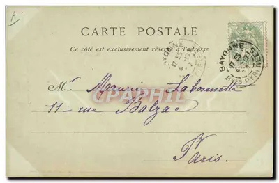Jeune Femme — scène de genre — Collections ND. Phot. n°43 — Verso