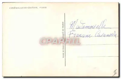 Marcelle Chantal — uśmiechnięty portret z różą — Cinémagazine-Édition, Paryż, nr 880 — Rewers