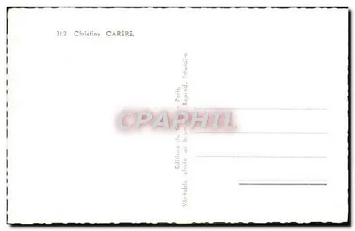 Christine CARÈRE — Fotografia z studia — Fotografia SAM LEVIN — Rewers