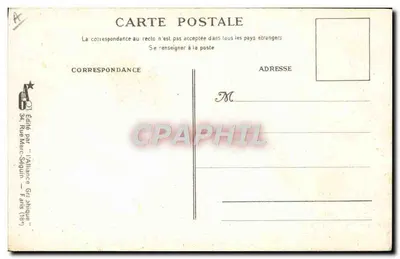 アンティーク絵葉書 30 Novembre Victimes de la mer — 裏面