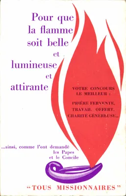 Leilão de caridade para as missões franciscanas — Marselha — 1963