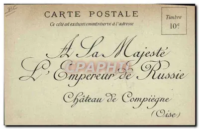 Tsar Nicola II — Promotore della Conferenza di La Haye — A. Willette — Verso