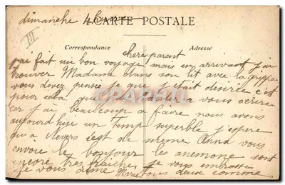 La Ronde des Enfants bien appris — scène de danse autour d'un tonneau avec un grand couteau planté dedans — éditeur J.P. PARIS, n° de série G.A.W. août 1914 — Verso