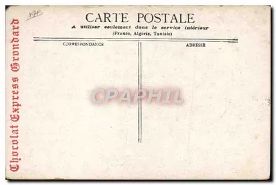 Christian IX — Król Daniy — wydawca Chocolat Express Grandard — Rewers