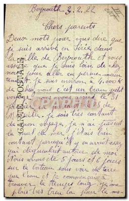 S.S. BRITANNIA — Navio de Passageiros Francês Rápido da Cie G. FABRE — G. GELIMAUD FILS et Cie, rue de la République, 36 - Marseille — Verso