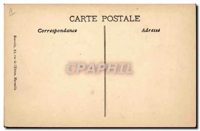 Batavia — Paquebot interallié — editor Bourelly, Marsella — Reverso