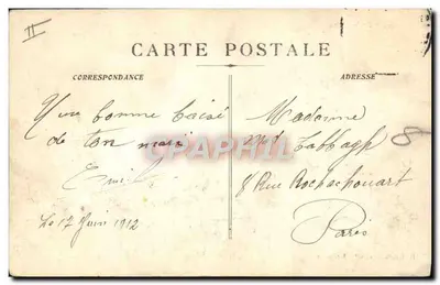 Cruiser « CONGO » — Em alto mar no Golfo de Liones — H. Grimaud & Cie - Marselha — Verso