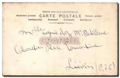 Portret pary — tekst drukowany: 'IL... Jak piękna jest w ten sposób!' — wydawca: Union Postale Universelle — Rewers