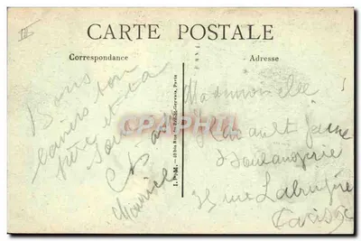 Lion — tekening met potlood — onbekende uitgever, n° 237.1 — Achterkant