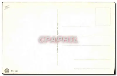 Jaguar — em um paisagem desértica com palmeiras — impresso na Suíça, n° 123 — Verso