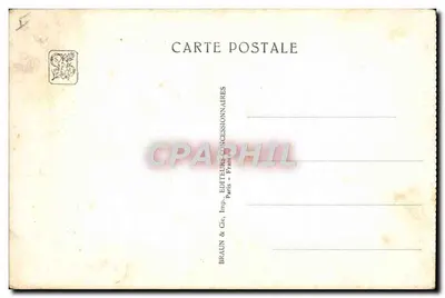 Bilhete postal antigo Exposição colonial internacional Paris 1931 Zoológico — Verso