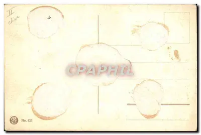 Jaguar — praia de areia e palmeiras — desenho de Jean Woudits — Verso