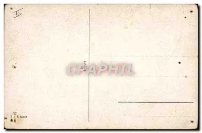 Bilhete postal antigo Pantera — Verso