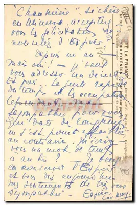 Wnętrze domu pyreńskiego — Scena życia — Wydawnictwo Jovy, Paryż (6e) — Rewers