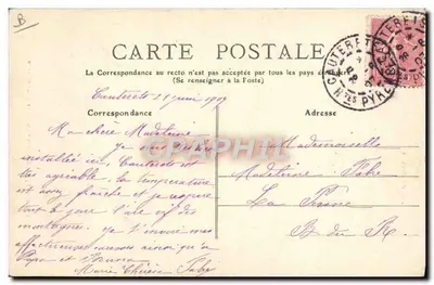 Os Pirineus — Tipos Ossalais — Em direção à Cidade — n°2583 — Verso