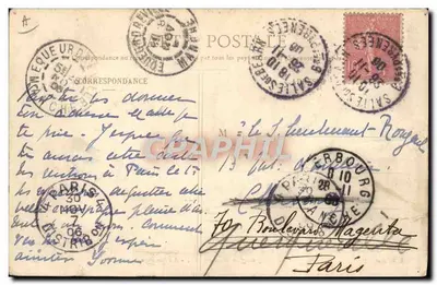 Pejzaże béarnaskie — Na pastwisku — L. B., fot. — Rewers