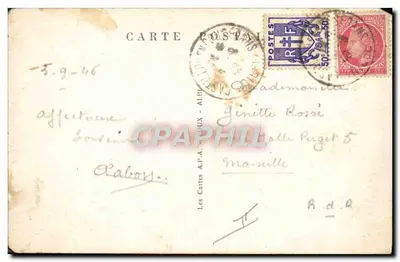 Tipo Béarnais — Série Tipos dos Pirineus — Editor Les Cartes A.P.A. - Albi, n°8 — Verso