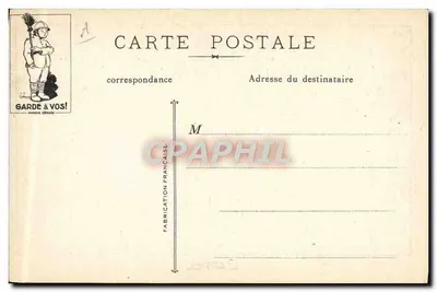 L'APPEL — caricatura de marinheiros e de um oficial — desenho de P. P. Sarrail — Verso