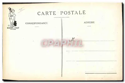 Les Corvées — karikatura J.P. Sodreux — wydawca Garde à Vos — Rewers