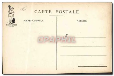 Antigo soldado — caricatura de J.P. Sorel — editada por 'Le Matin' — Verso