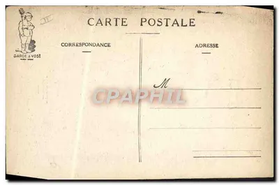 Bilhete postal antigo Militaria Bleu — Verso