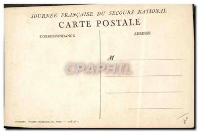 Mère tenant son enfant — dessin de Melfaine — éditeur Devambez, Paris — Verso