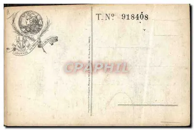 Journée du Poilu — illustration d'un soldat en action — éditeur Imp. Néo, Paris — Verso