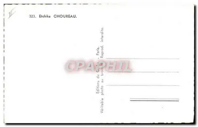 Étchika Choureaux — Portret — Wydawnictwo Glob, Paryż, nr 323 — Rewers