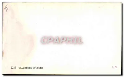 Claudette Colbert — portret — 2235 — Rewers