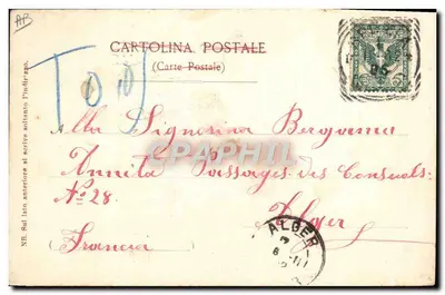 R. Marina — Ritorno a bordo della Compagnia di sbarco — A. Leolini e C. Edit., Spézia, n° 726 — Verso