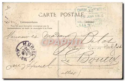 Bezoek van S.M. Alphonse XIII aan Parijs — De President Loubet keert terug naar het Élysée — C.L.C. — Achterkant