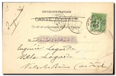 Émile Loubet — Eleito Presidente da República — Carte postale française — Verso