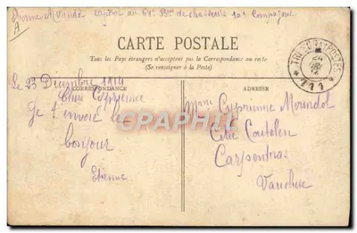M. Poincaré — Presidente da República — Cliché Manuel — Verso