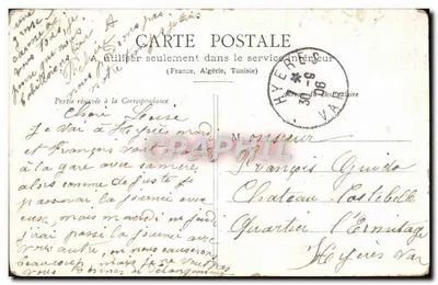 Armand Fallières — Prezydent Republiki Francuskiej — Fotokolor — Lyon — Rewers