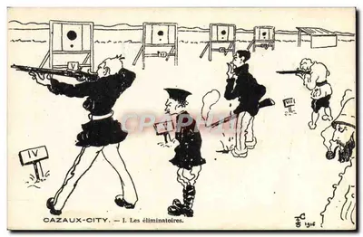 Cazaux-City — As eliminatórias — Livraria A. Oliveau e Filhos, Bordeaux