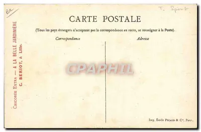 Tiro aos pombos — Les Sports — Editor C. Beriot, Paris — Verso