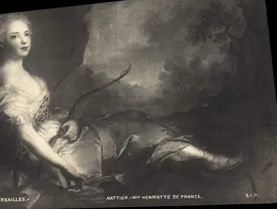 Versailles — Retrato da Sra. Henriette de França por Nattier — S.I.P.