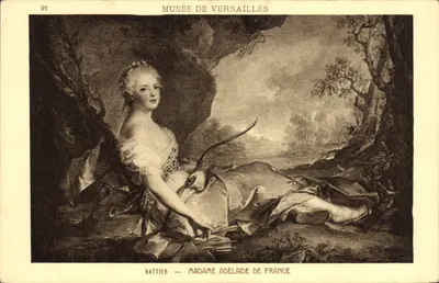 Madame Adélaïde de França — Retrato por Nattier — Museu de Versailles
