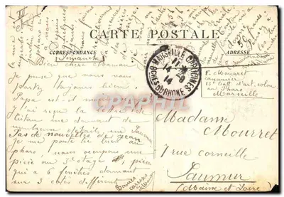 Marselha - Jardim Zoológico - O Leão pai — edição das Novas Galerias, n°77 — Verso