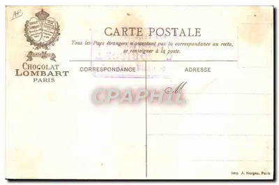 O Tigre — (As Grandes Caçadas) — Chocolat Lombart — Verso