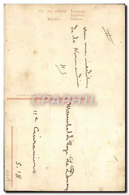 Liebe und Soldat — Verlag: Pinx. HEROUARD, Nr. 2715 — Serie 'Frivolités' — Rückseite