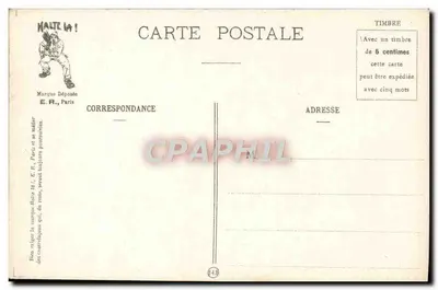 Os sete pecados capitais do soldado — O Orgulho — E.R. Paris, Modelo depositado N° 638 — Verso