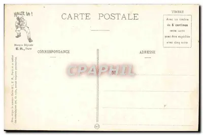 A Gula — Os sete pecados capitais do soldado — E.R. Paris, Modelo depositado N° 638 — Verso