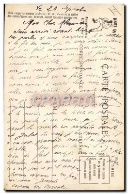 A Vida Militar — O Comandante substituído — E.R. Paris, modelo depositado n°14877 — Verso