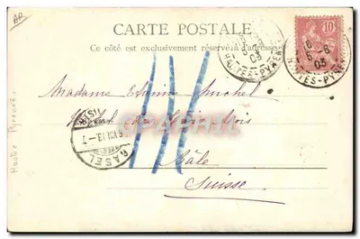 Kostiumy ossalais — Pireneje — A. Vinate, Tarbes, n° 10749 C.29 — Rewers